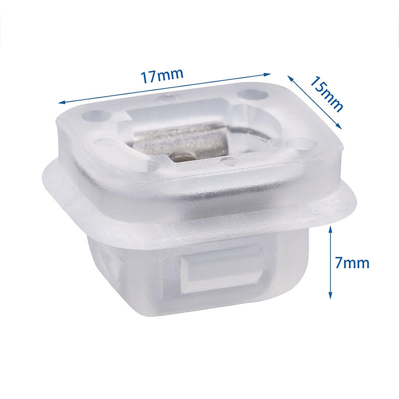 Arandela embellecedora lateral de puerta de nailon transparente para coche para BMW
